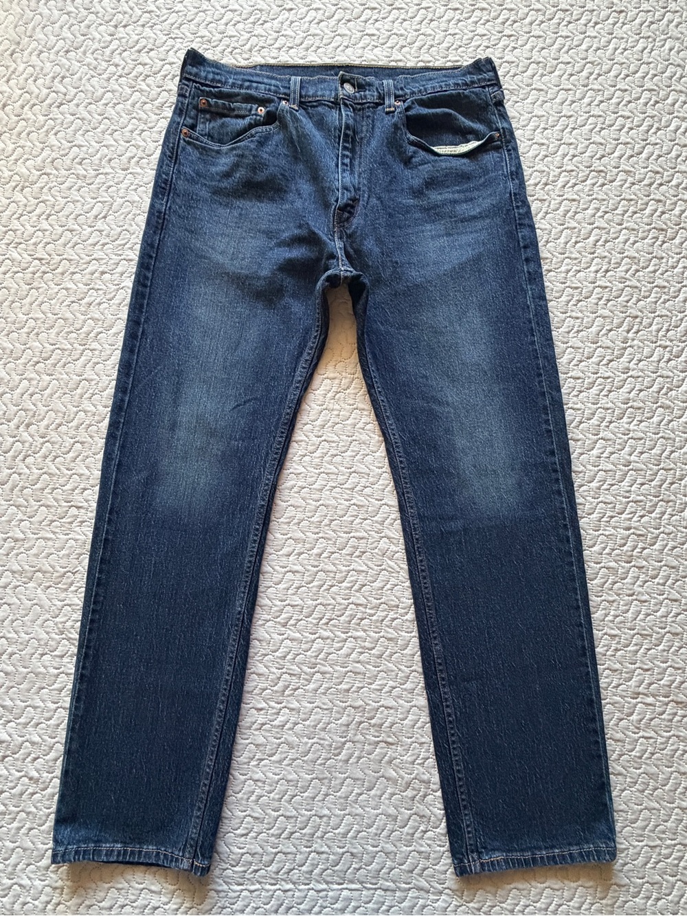 Levi’s 505 Men’s 36x32 Medium Wash Blue Jeans Regular Fit Straight Leg